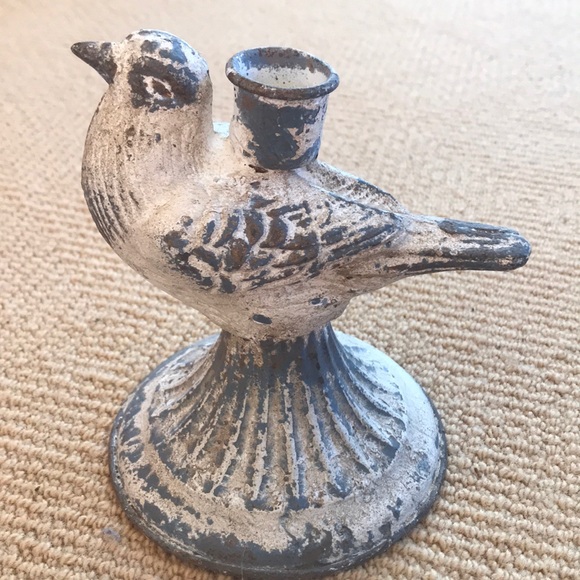 Candle holder Other - Metal bird candle holder.